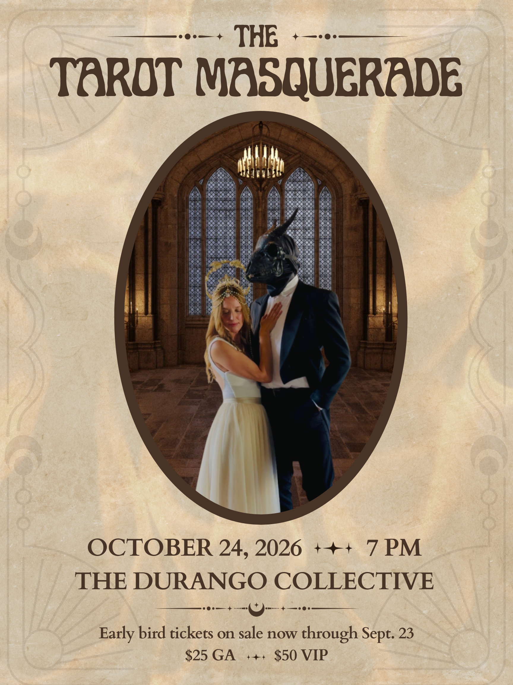 THE TAROT MASQUERADE event Oct 24th Durango Collective